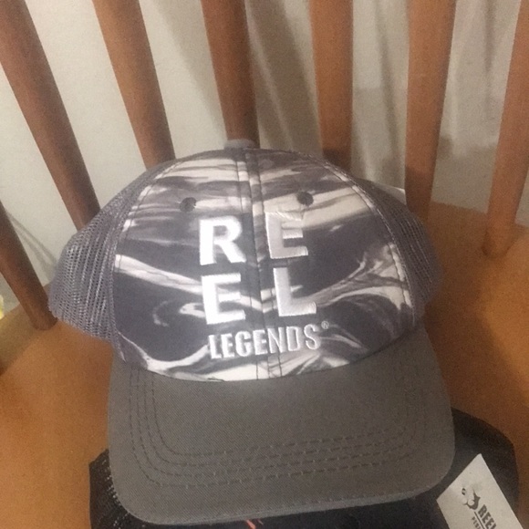 NWT REEL Legends Snap back Fishing Caps. Colors available: 1- black and 1- gray. - Picture 5 of 8